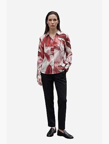 Camicia abbottonata con stampa astratta my fashion