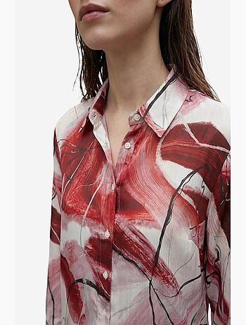 Camicia abbottonata con stampa astratta my fashion