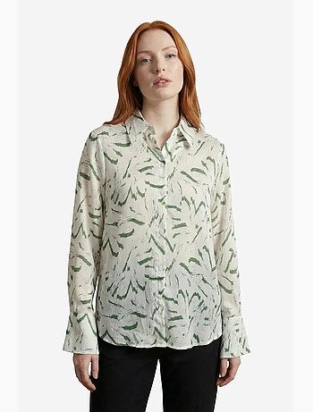 Camicia abbottonata con stampa astratta my fashion