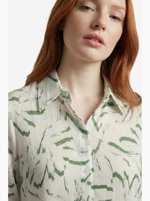 Camicia abbottonata con stampa astratta my fashion - Kiabi Camicia abbottonata con stampa astratta my fashion - Kiabi