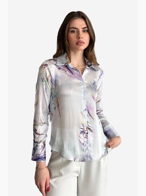 Camicia abbottonata con stampa astratta testurizzata my fashion - Kiabi