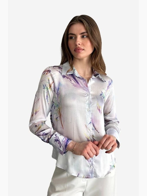 Camicia abbottonata con stampa astratta testurizzata my fashion - Kiabi