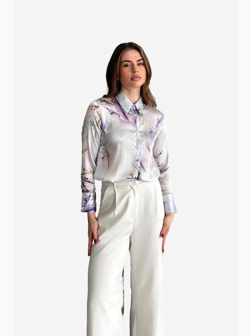 Camicia abbottonata con stampa astratta testurizzata my fashion - Kiabi