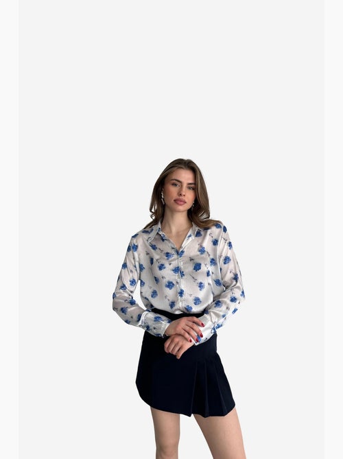 Camicia abbottonata con stampa floreale my fashion - Kiabi Camicia abbottonata con stampa floreale my fashion - Kiabi
