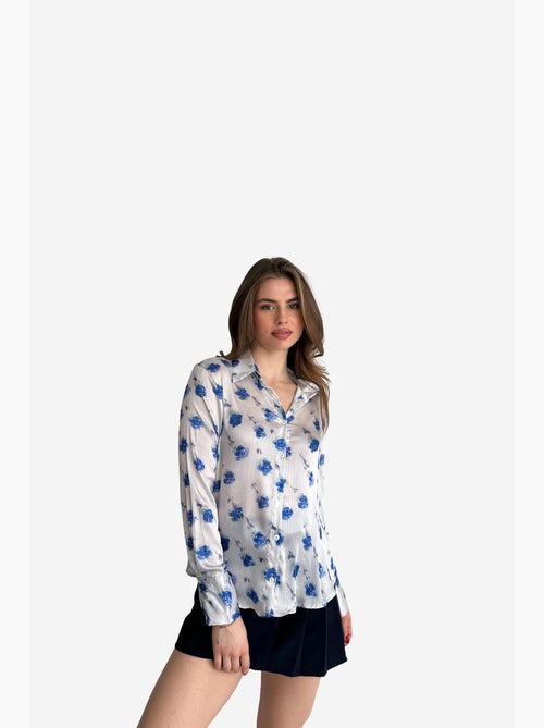Camicia abbottonata con stampa floreale my fashion - Kiabi Camicia abbottonata con stampa floreale my fashion - Kiabi