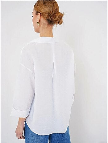 Camicia abbottonata in tessuto intrecciato testurizzato bdart