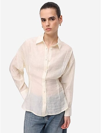 Camicia abbottonata testurizzata aderente mixray