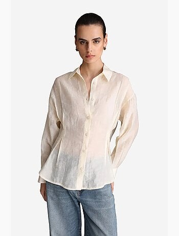 Camicia abbottonata testurizzata aderente mixray