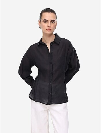 Camicia abbottonata testurizzata aderente mixray