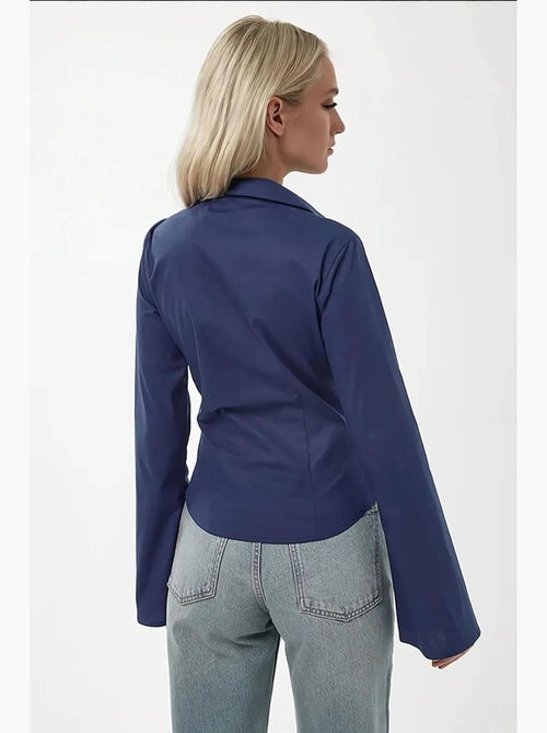 Camicia aderente a maniche lunghe hiccup - Kiabi Camicia aderente a maniche lunghe hiccup - Kiabi