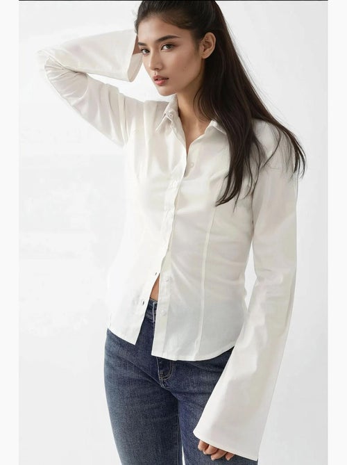 Camicia aderente a maniche lunghe hiccup - Kiabi
