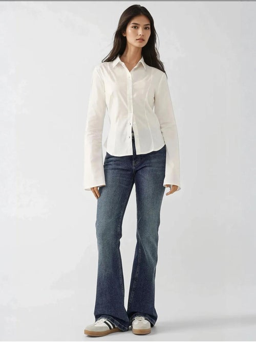Camicia aderente a maniche lunghe hiccup - Kiabi