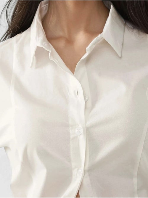 Camicia aderente a maniche lunghe hiccup - Kiabi