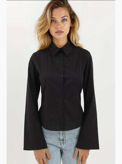 Camicia aderente a maniche lunghe hiccup - Kiabi