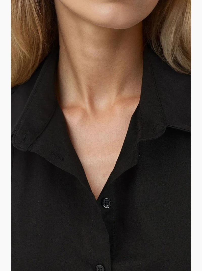 Camicia aderente a maniche lunghe hiccup Nero - Kiabi