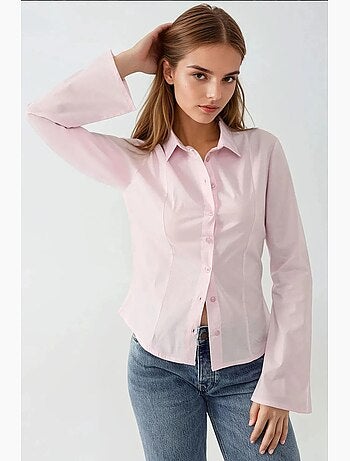 Camicia aderente a maniche lunghe hiccup