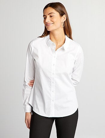 Camicia effetto fit collo italiano
