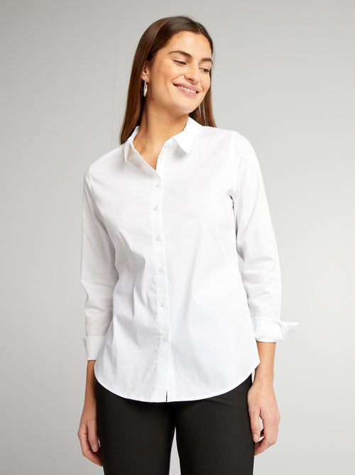 Camicia aderente con collo all'italiana - Kiabi Camicia aderente con collo all'italiana - Kiabi
