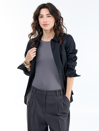 Camicia effetto fit collo italiano