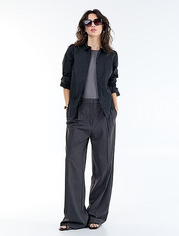 Camicia effetto fit collo italiano