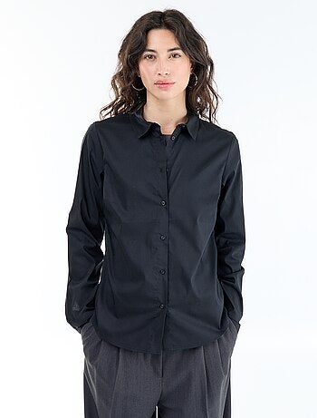 Camicia effetto fit collo italiano