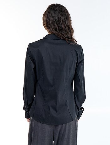 Camicia effetto fit collo italiano