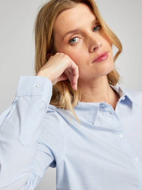 Camicia aderente con collo italiano - Kiabi Camicia aderente con collo italiano - Kiabi