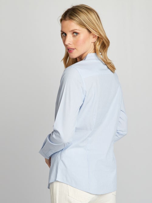 Camicia aderente con collo italiano - Kiabi Camicia aderente con collo italiano - Kiabi