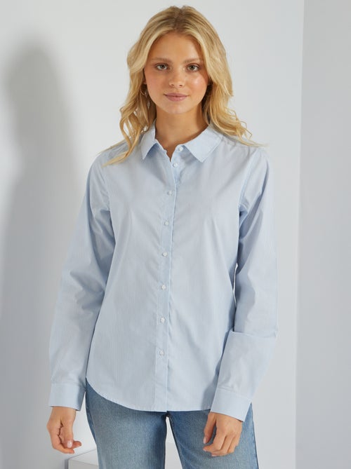 Camicia aderente con collo italiano - Kiabi Camicia aderente con collo italiano - Kiabi