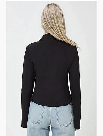 Camicia aderente in cotone a maniche lunghe hiccup