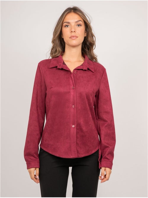 Camicia aderente in scamosciato ologane - Kiabi Camicia aderente in scamosciato ologane - Kiabi