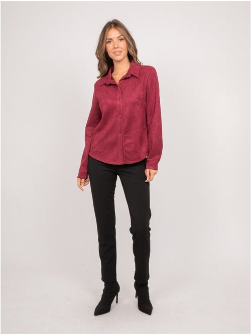 Camicia aderente in scamosciato ologane - Kiabi Camicia aderente in scamosciato ologane - Kiabi