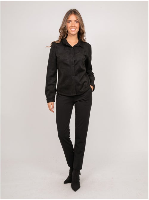 Camicia aderente in scamosciato ologane - Kiabi Camicia aderente in scamosciato ologane - Kiabi