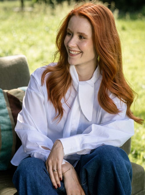 Camicia ampia a maniche lunghe e collo lavallière - Kiabi