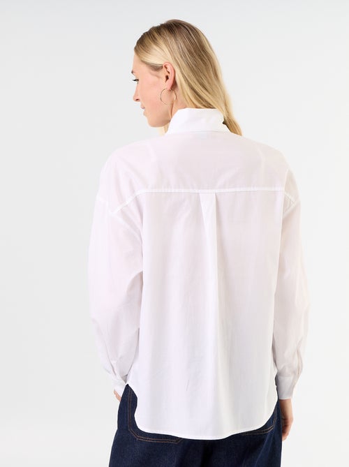 Camicia ampia a maniche lunghe e collo lavallière - Kiabi