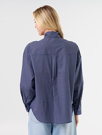 Camicia ampia a maniche lunghe e collo lavallière