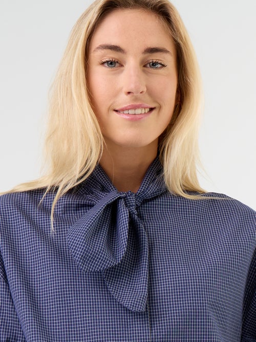 Camicia ampia a maniche lunghe e collo lavallière - Kiabi