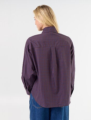Camicia ampia a maniche lunghe e collo lavallière