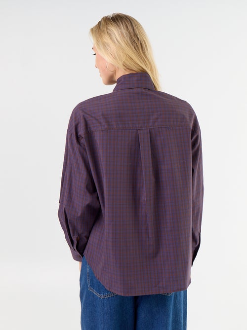 Camicia ampia a maniche lunghe e collo lavallière - Kiabi