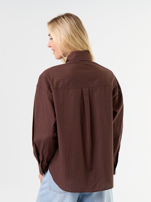 Camicia ampia a maniche lunghe e collo lavallière - Kiabi