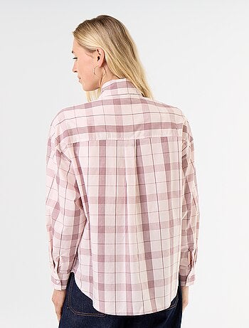 Camicia ampia a maniche lunghe e collo lavallière