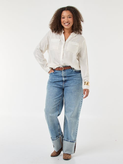 Camicia ampia a righe 'Veromodacu' - Kiabi