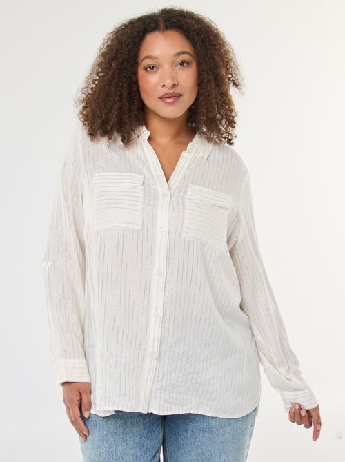 Camicia ampia a righe 'Veromodacu' - Kiabi