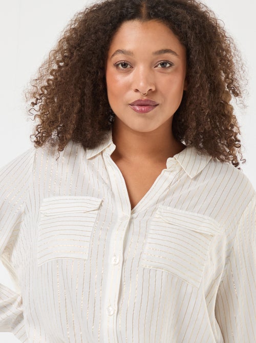 Camicia ampia a righe 'Veromodacu' - Kiabi