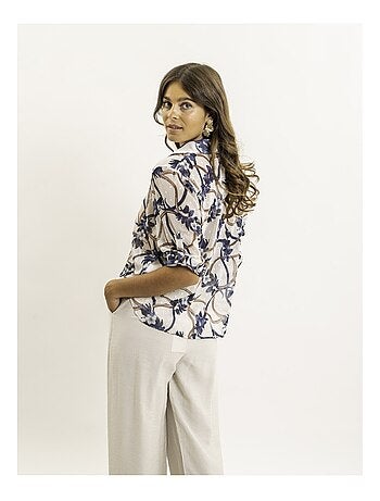 Camicia annodata con motivi OBERDA