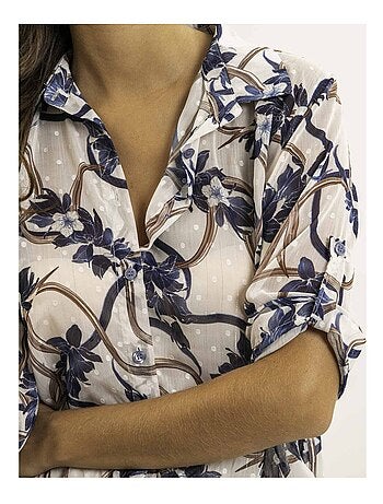 Camicia annodata con motivi OBERDA