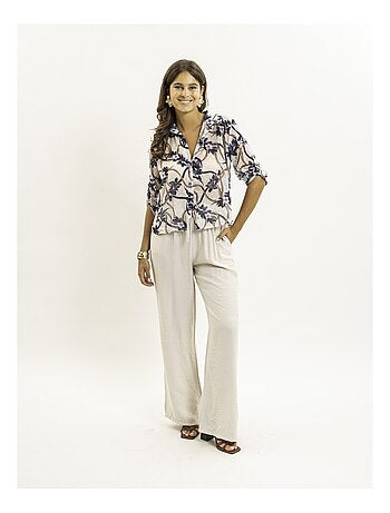 Camicia annodata con motivi OBERDA