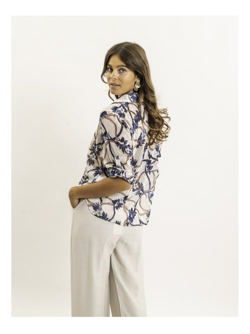 Camicia annodata con motivi OBERDA - Kiabi