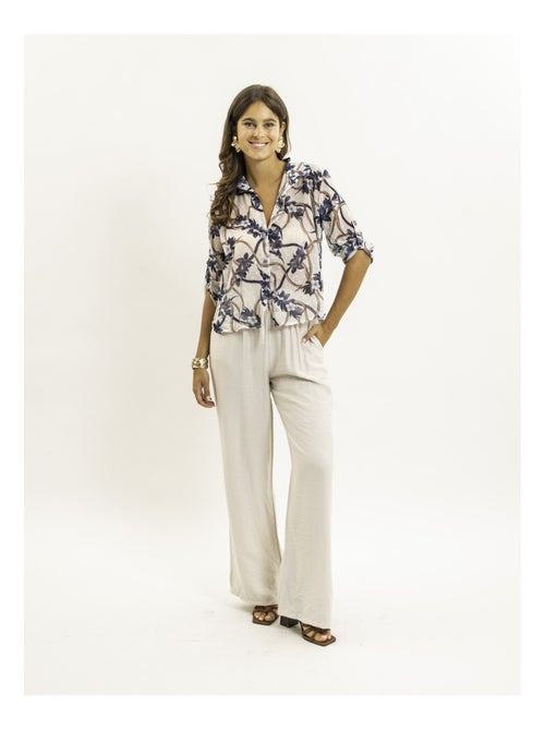 Camicia annodata con motivi OBERDA - Kiabi