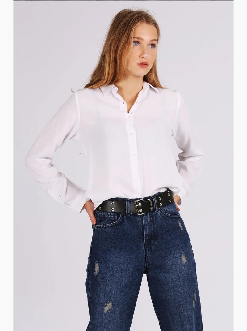Camicia basic abbottonata bdart Bianco - Kiabi